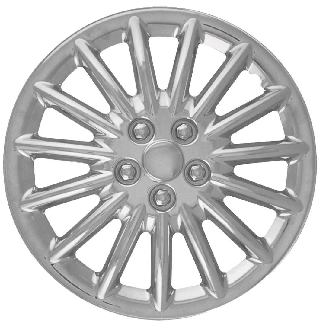 IWC18816C – COAST2COAST Wheel Cover, 16 Inch 15 Spoke Chrome Plated Plastic Set Of 4